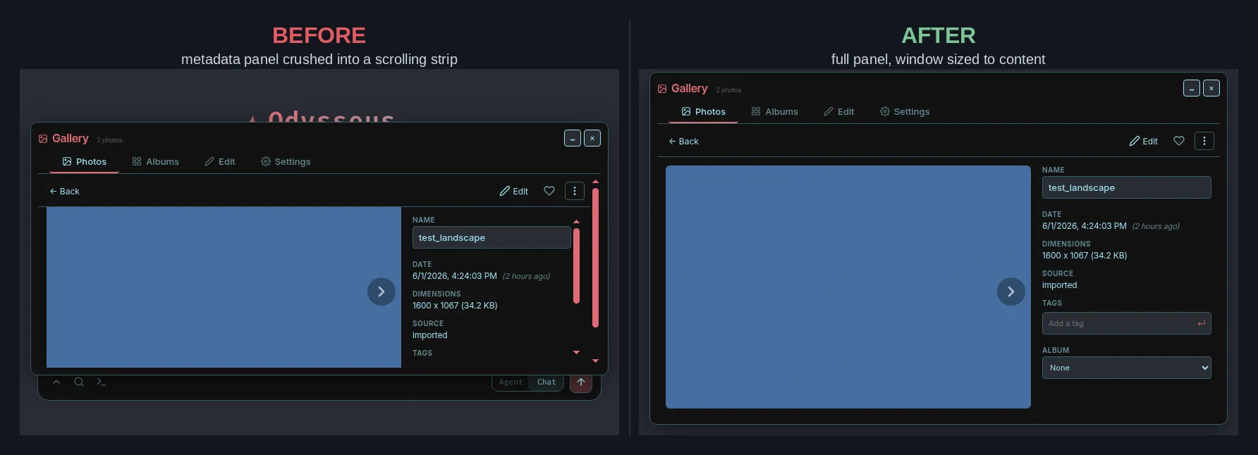 The Open Fork gallery app showing a grid of generated images inside the dark workspace UI